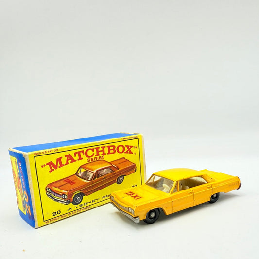 Matchbox Lesney 20c Chevrolet Impala Taxi BPW - Magic Matchbox