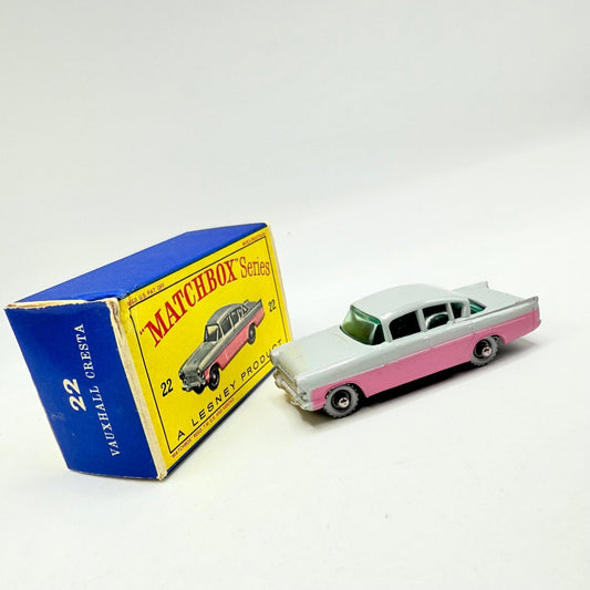 Matchbox Lesney 22b Vauxhall Cresta PA - Grey & Pink - Magic Matchbox
