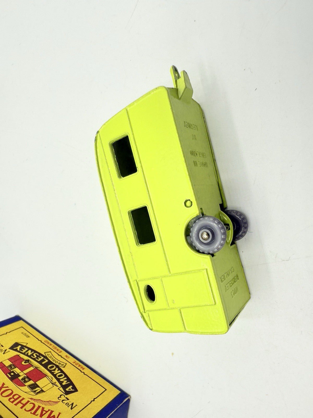 Matchbox Lesney 23b Caravan Lime Green GPW - Magic Matchbox