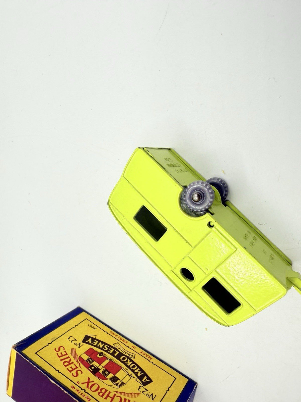 Matchbox Lesney 23b Caravan Lime Green GPW - Magic Matchbox
