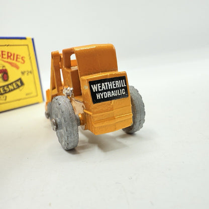 Matchbox Lesney 24a Weatherill Hydraulic Excavator & Original Box - Magic Matchbox