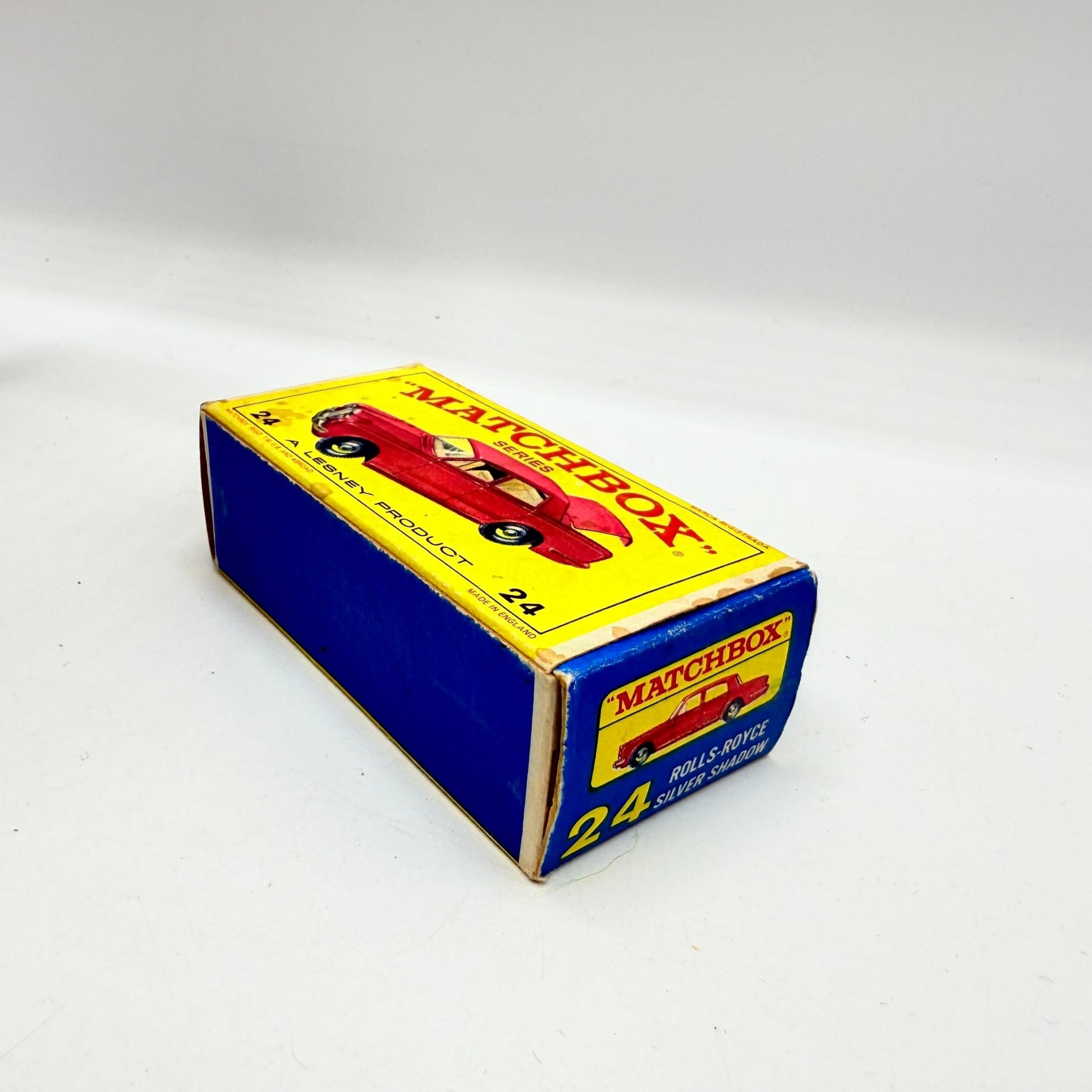 Matchbox Lesney 24c Rolls Royce Silver Shadow Empty Box - Magic Matchbox