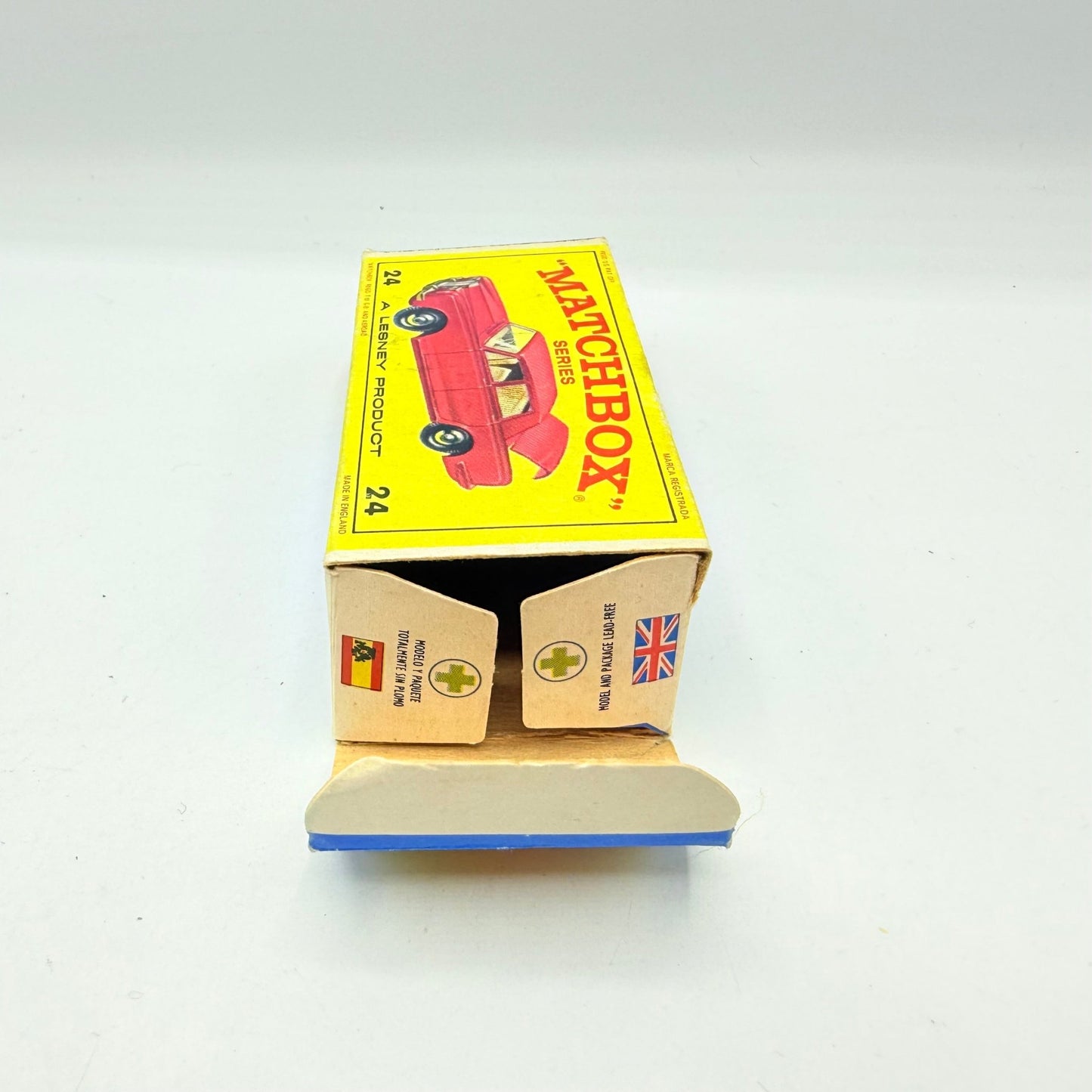 Matchbox Lesney 24c Rolls Royce Silver Shadow Empty Box - Magic Matchbox