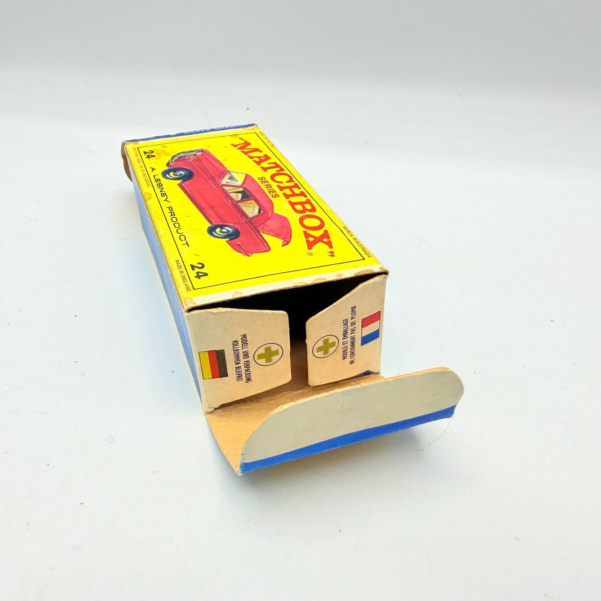 Matchbox Lesney 24c Rolls Royce Silver Shadow Empty Box - Magic Matchbox