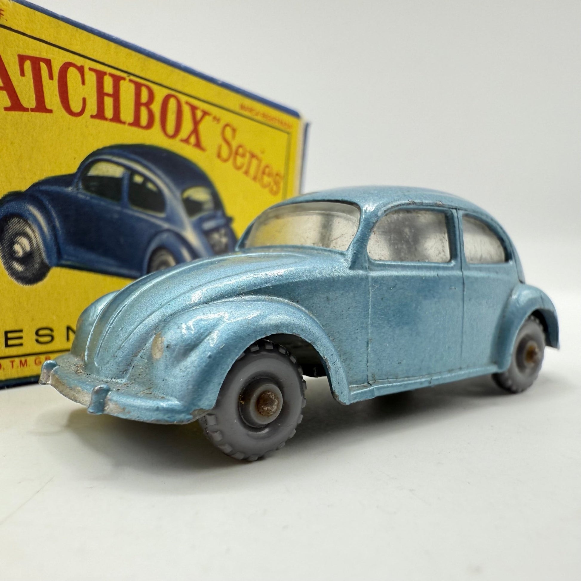 Matchbox Lesney 25b Volkswagen Beetle MIS - SPELT BASE - Magic Matchbox