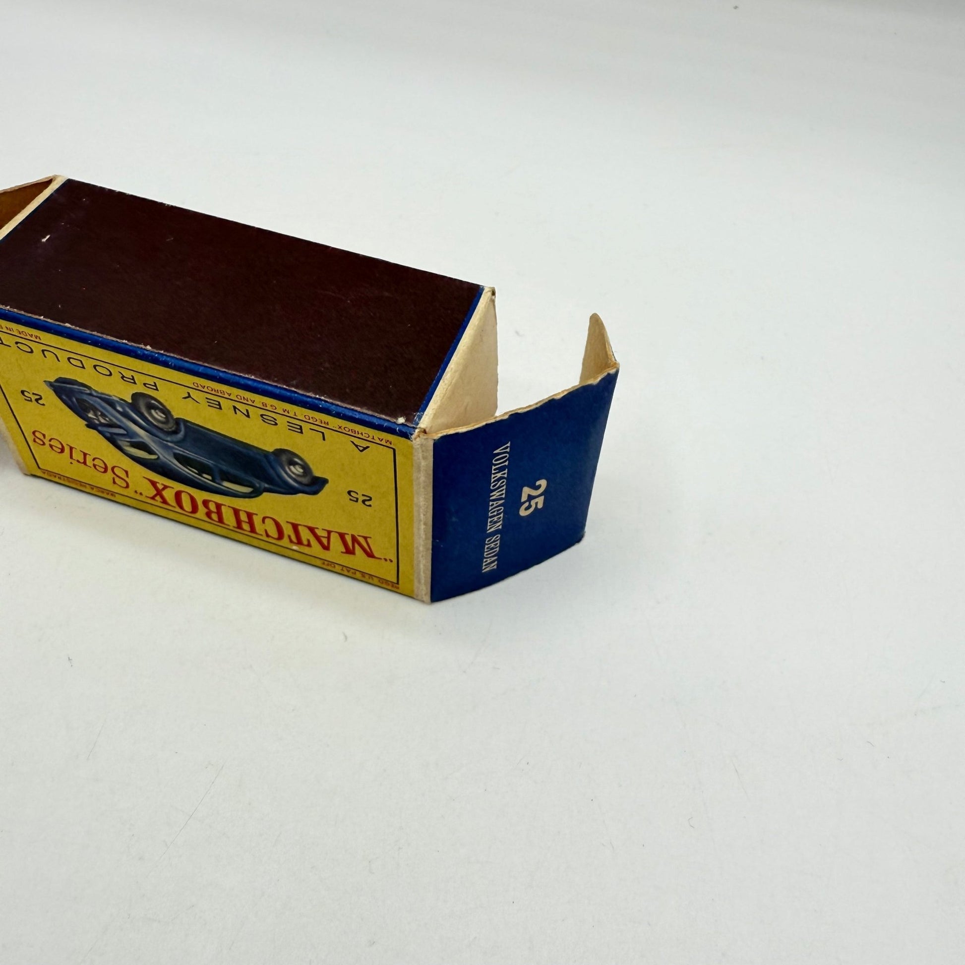Matchbox Lesney 25b Volkswagen Beetle MIS - SPELT BASE - Magic Matchbox