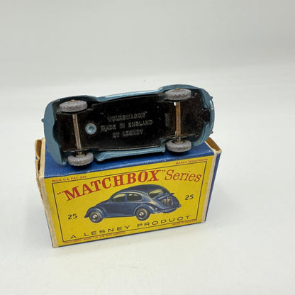 Matchbox Lesney 25b Volkswagen Beetle MIS - SPELT BASE - Magic Matchbox