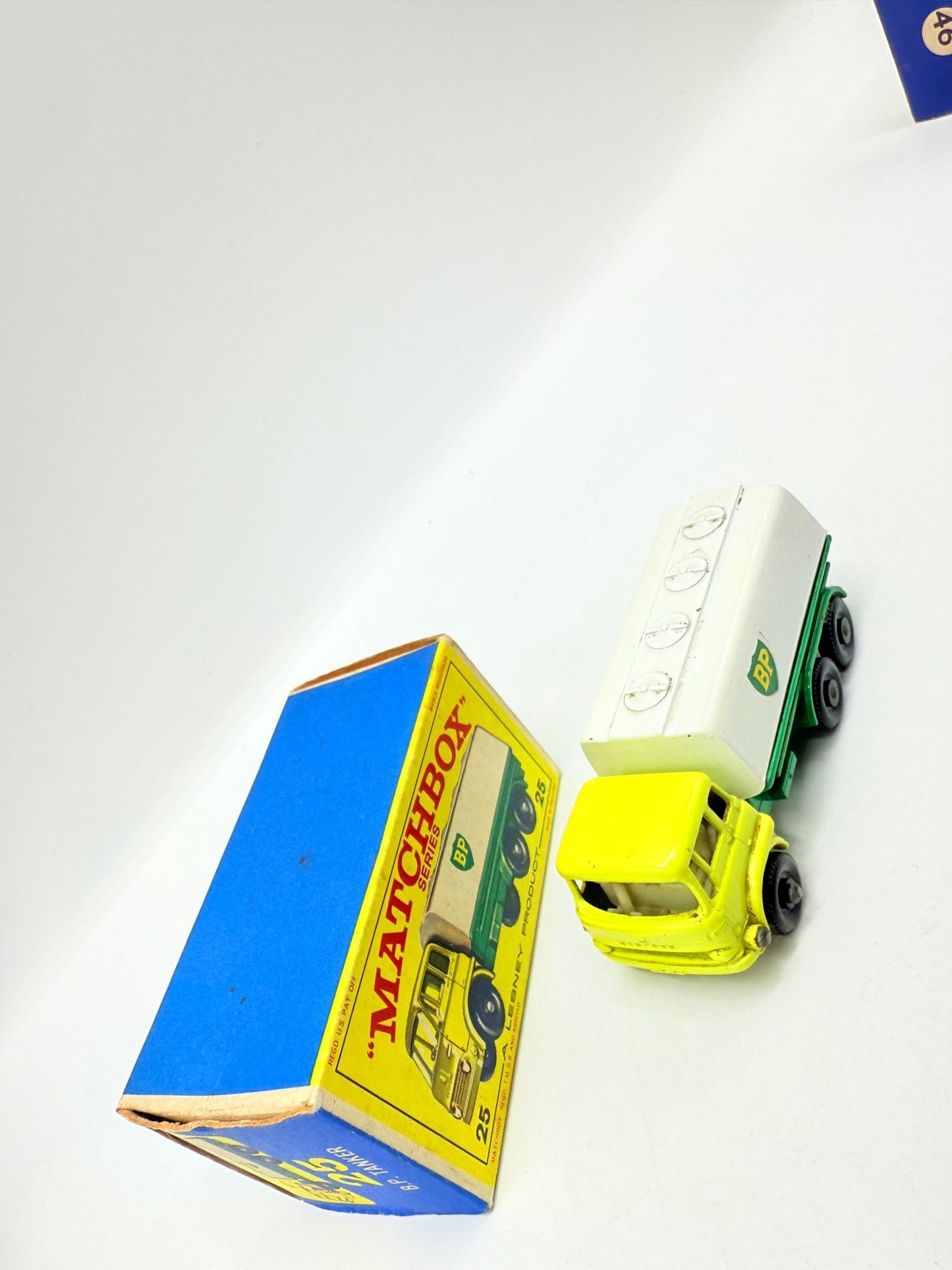 Matchbox Lesney 25c BP Tanker with decals - Magic Matchbox