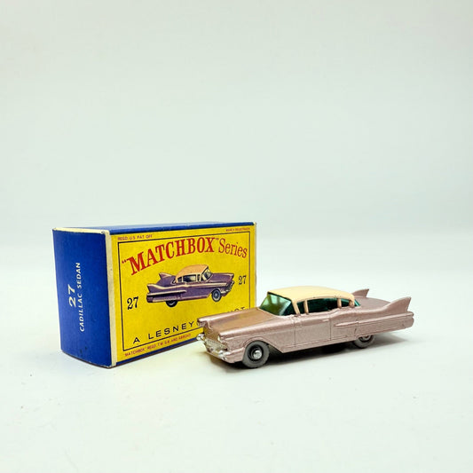 Matchbox Lesney 27c Cadillac Sixty Special GPW Black Base - Magic Matchbox