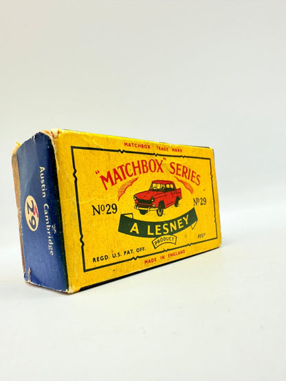 Matchbox Lesney 29b Austin A55 Cambridge SPW C - Type Box - Magic Matchbox