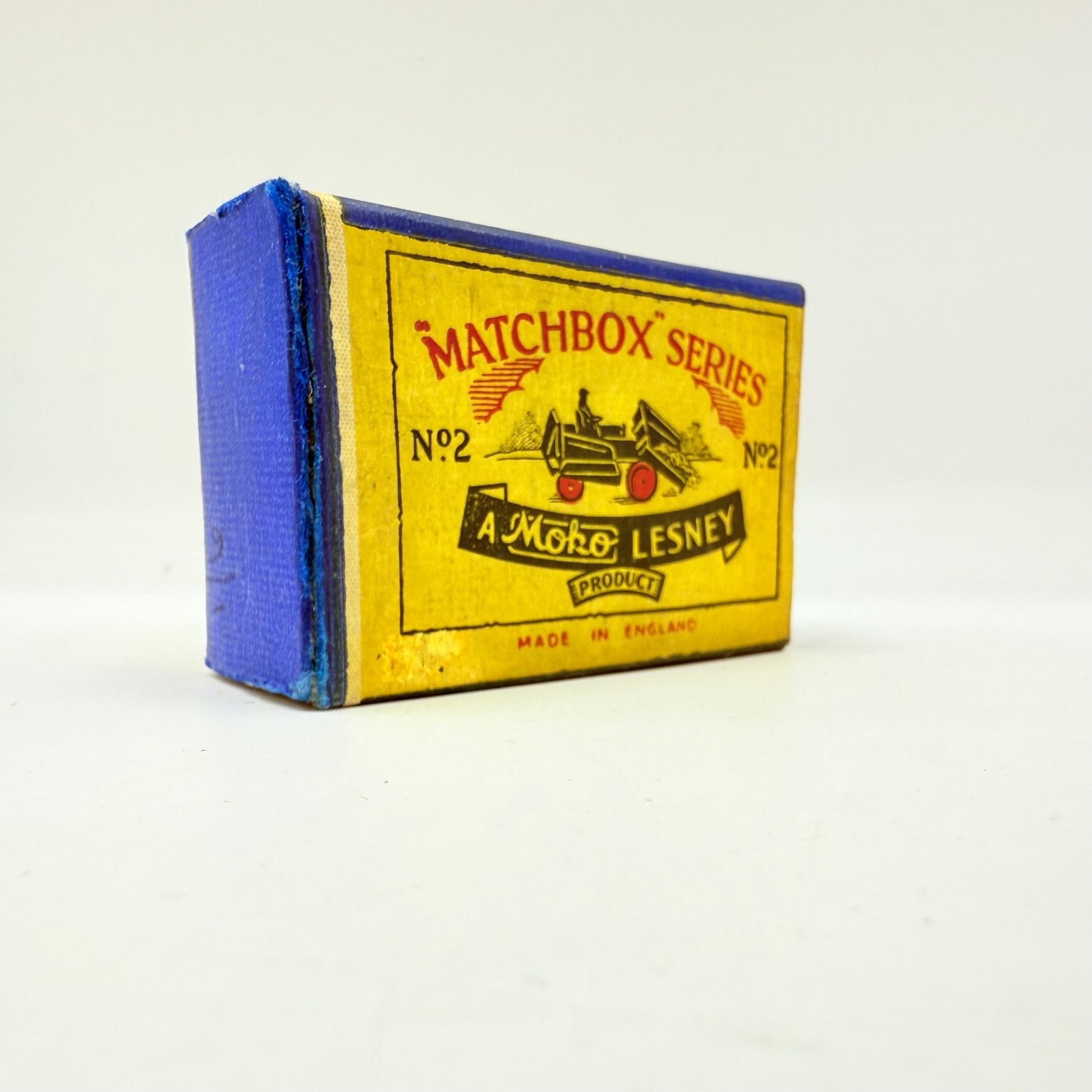 Matchbox Lesney 2a Muir Hill Green Wheels Damaged Script Box - Magic Matchbox