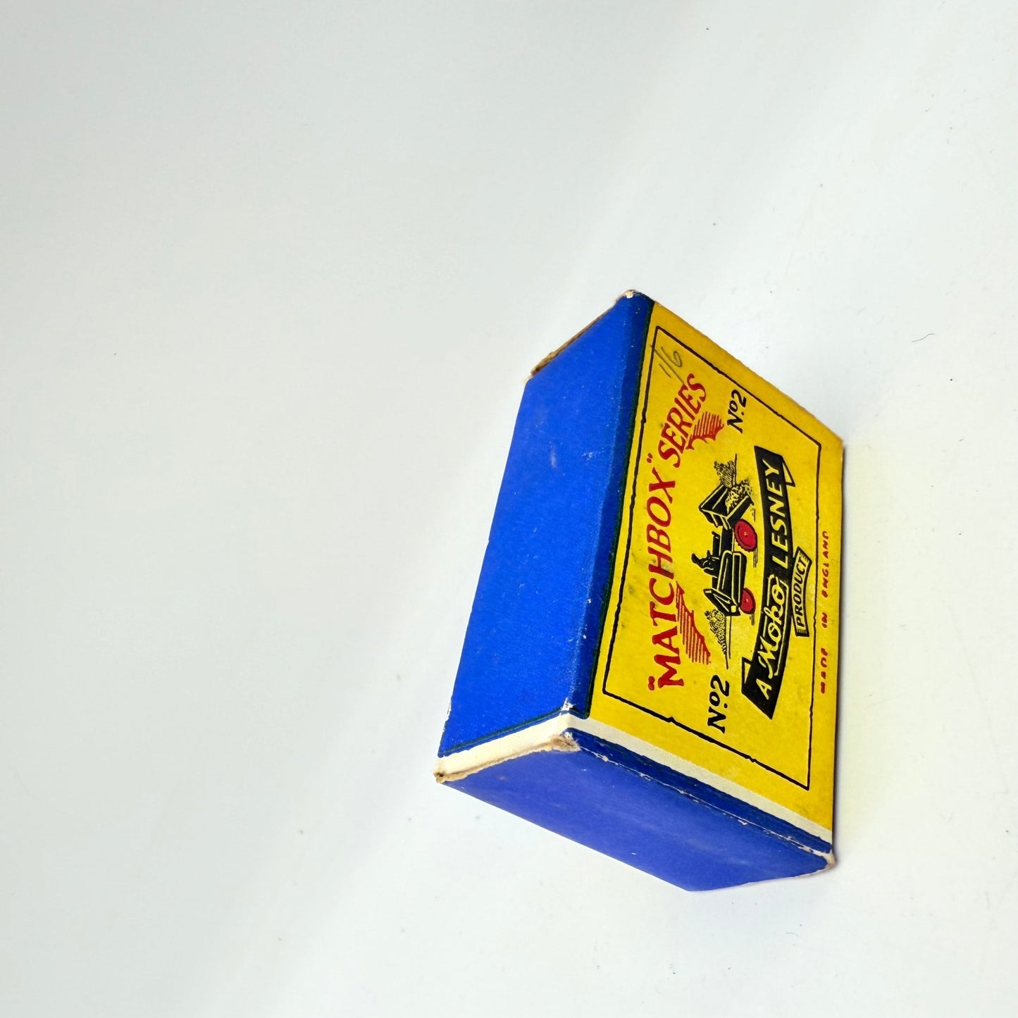 Matchbox Lesney 2a Muir Hill Green Wheels Damaged Script Box - Magic Matchbox