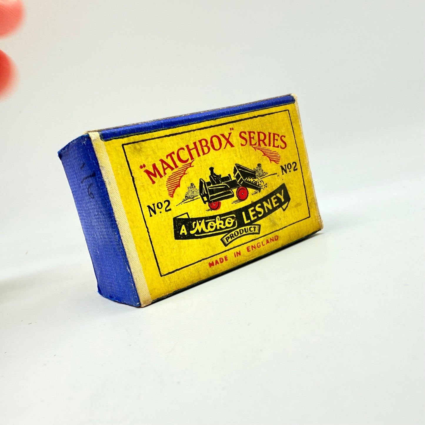 Matchbox Lesney 2a Muir Hill Green Wheels Damaged Script Box - Magic Matchbox