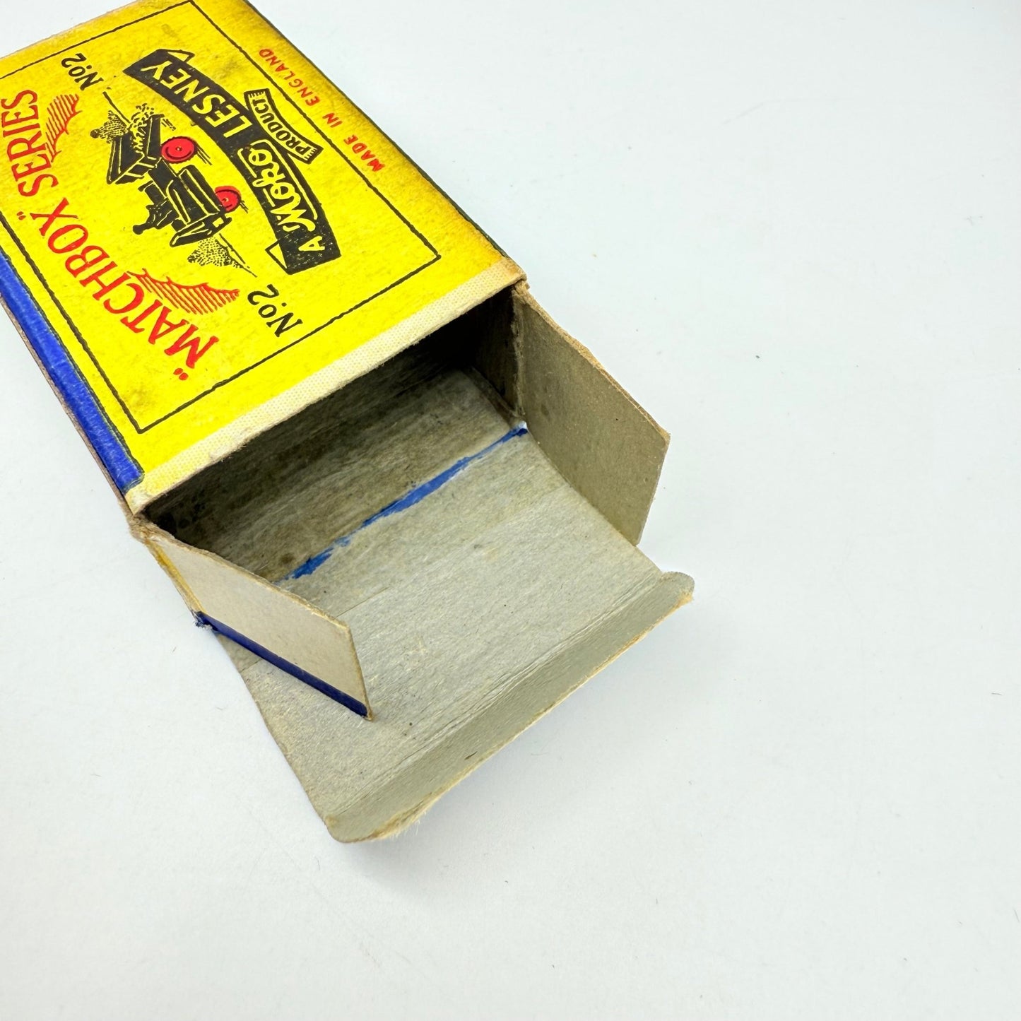 Matchbox Lesney 2a Muir Hill Green Wheels Damaged Script Box - Magic Matchbox