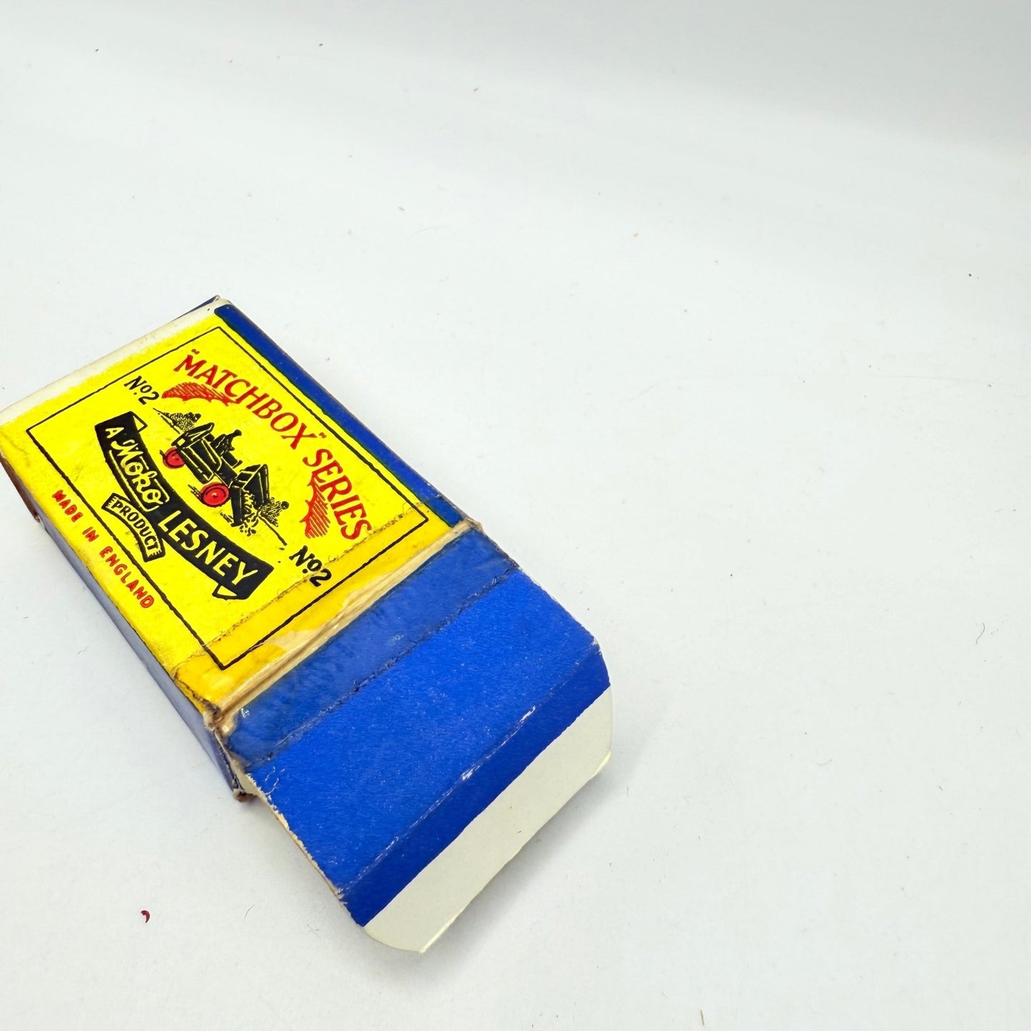 Matchbox Lesney 2a Muir Hill Green Wheels Damaged Script Box - Magic Matchbox