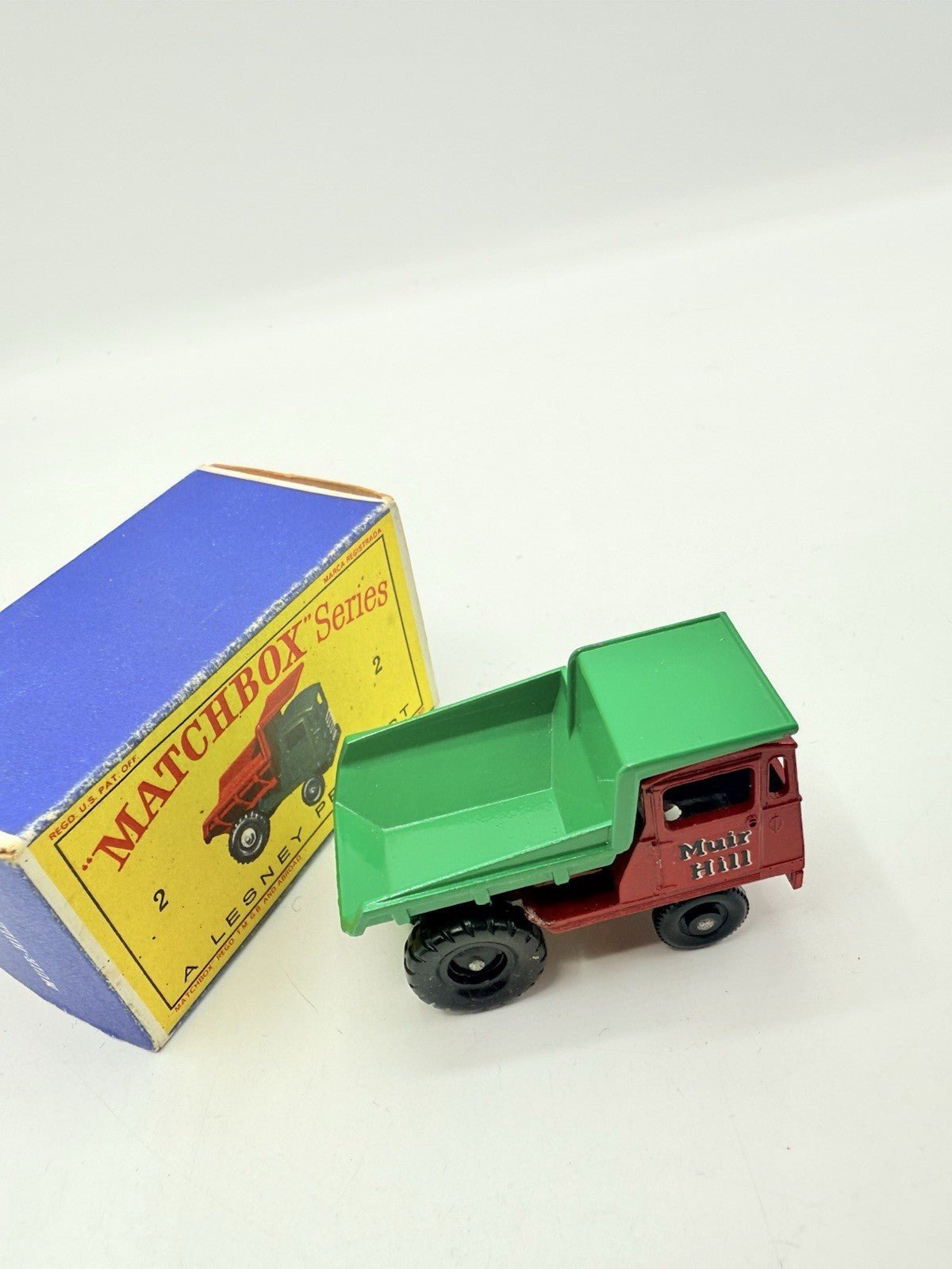 Matchbox Lesney 2c Muir Hill Dumper Truck MUIR HILL Decal - Magic Matchbox