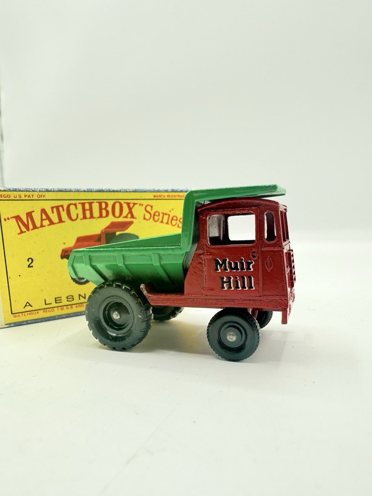 Matchbox Lesney 2c Muir Hill Dumper Truck MUIR HILL Decal - Magic Matchbox