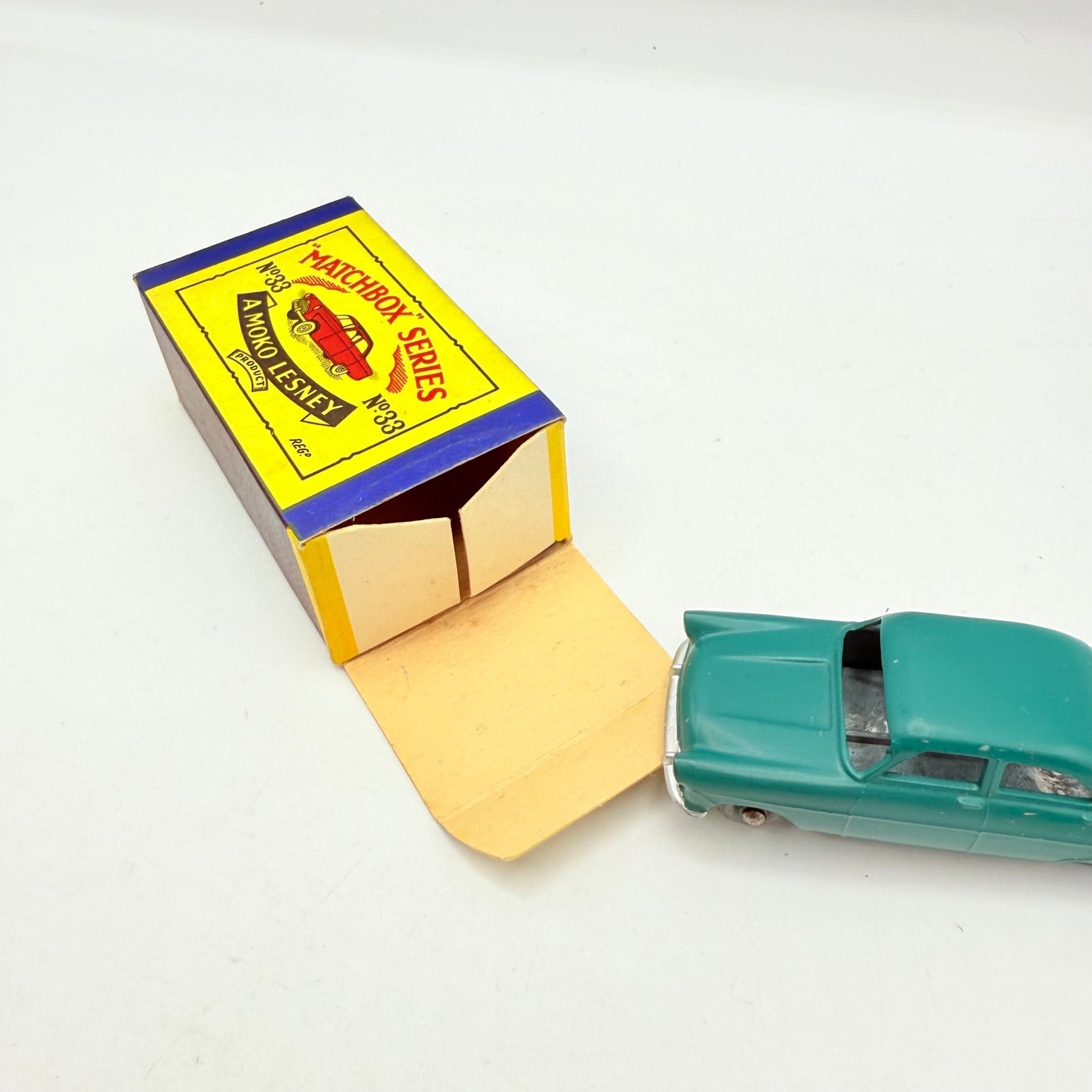 Matchbox Lesney 33a Ford Zodiac MATT PAINT Dark Green MW - Magic Matchbox