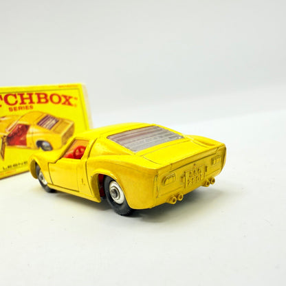 Matchbox Lesney 33c Lamborghini Miura Yellow & Red Interior - Magic Matchbox