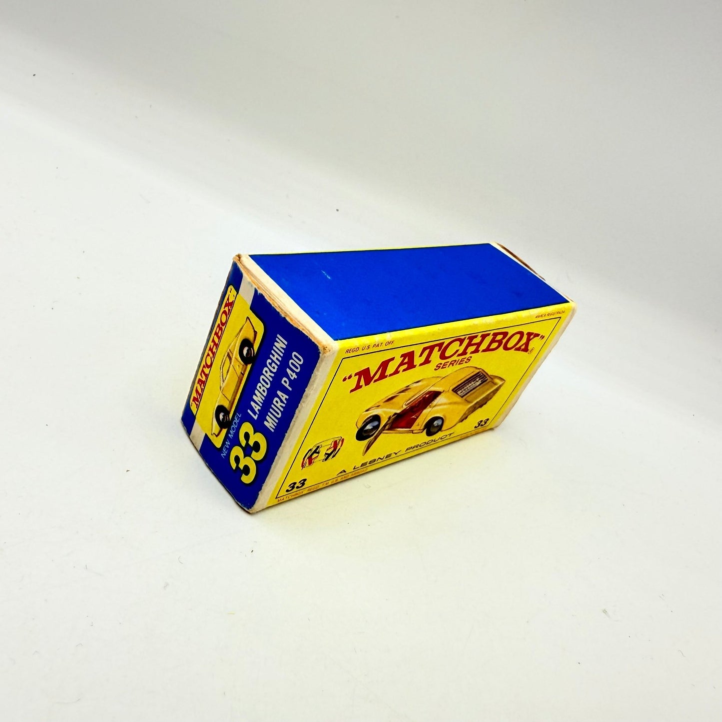 Matchbox Lesney 33c Lamborghini Miura Yellow & Red Interior - Magic Matchbox