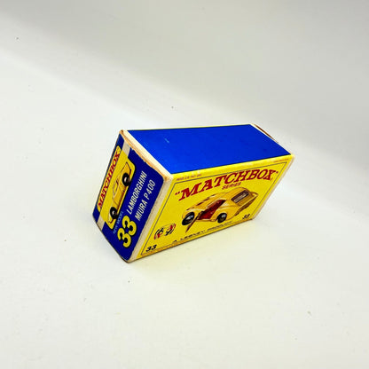 Matchbox Lesney 33c Lamborghini Miura Yellow & Red Interior - Magic Matchbox