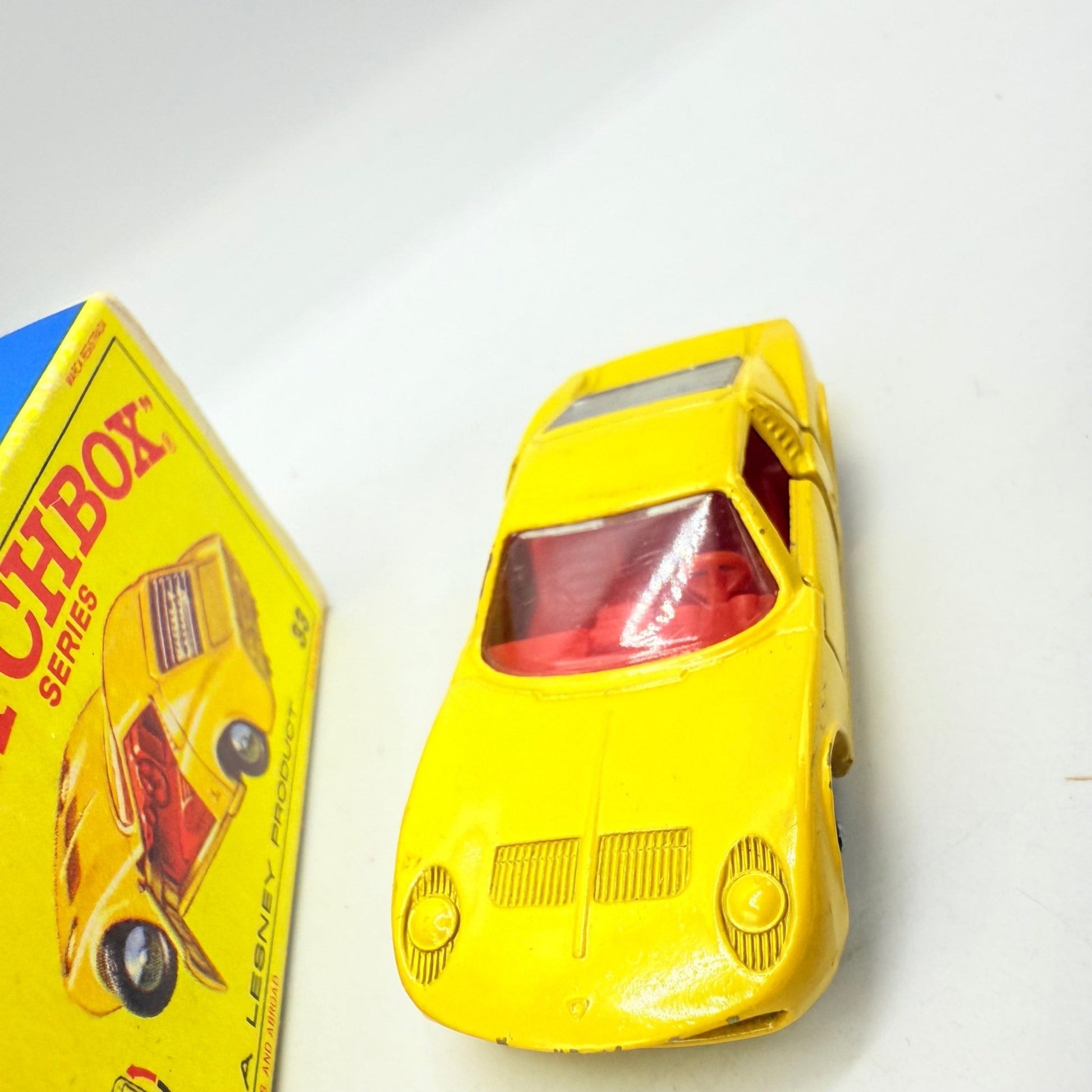 Matchbox Lesney 33c Lamborghini Miura Yellow & Red Interior - Magic Matchbox