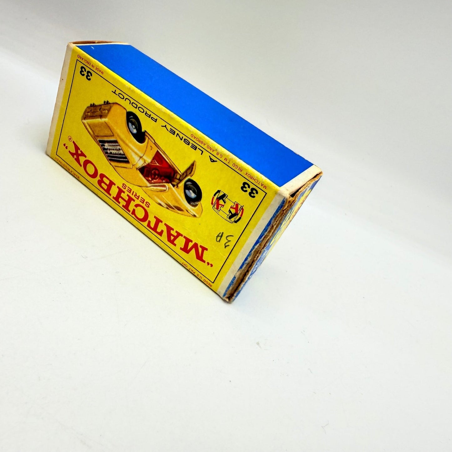 Matchbox Lesney 33c Lamborghini Miura Yellow & Red Interior - Magic Matchbox