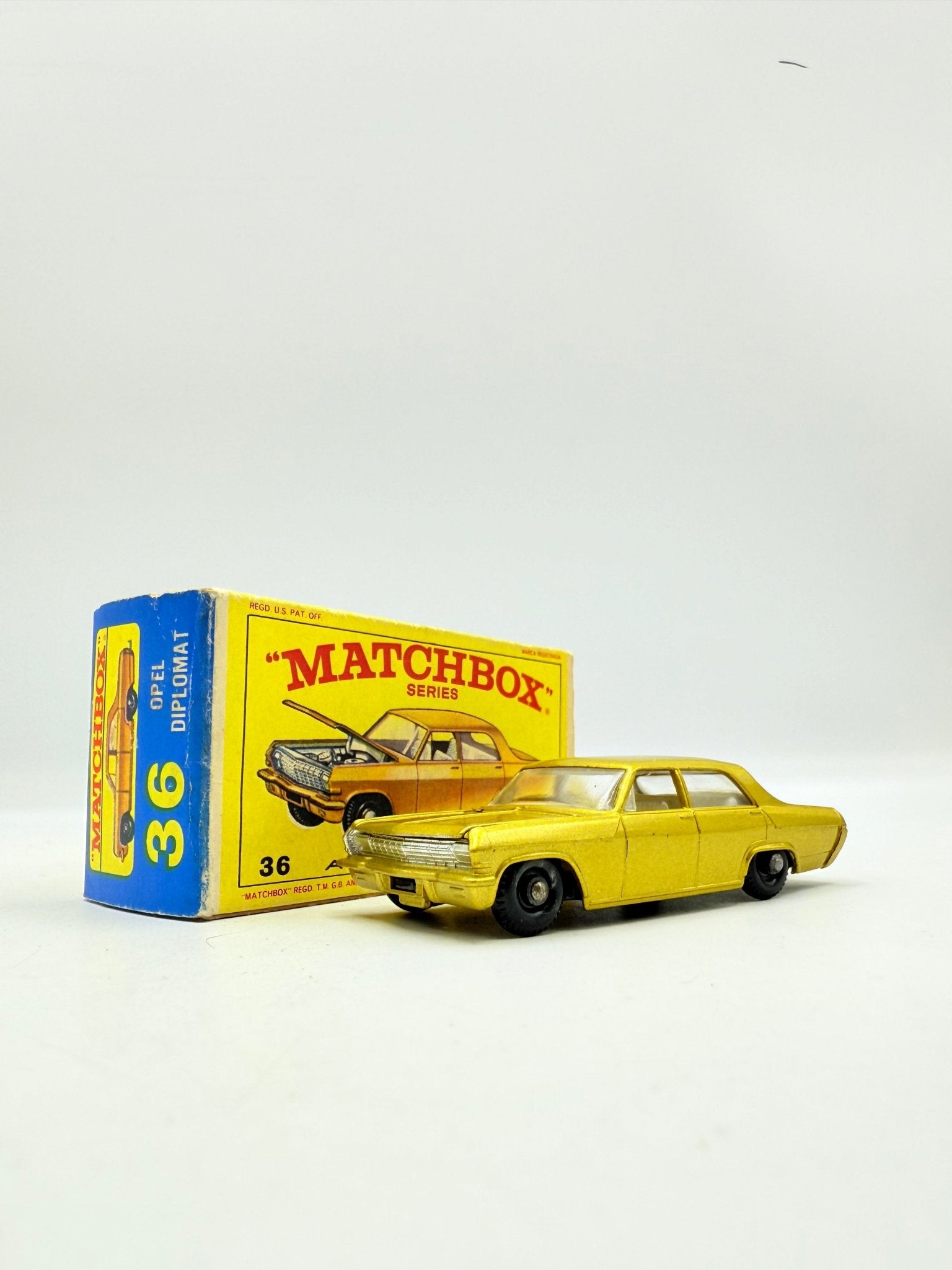 Matchbox Lesney 36c Opel Diplomat BPW E4 Box - Magic Matchbox