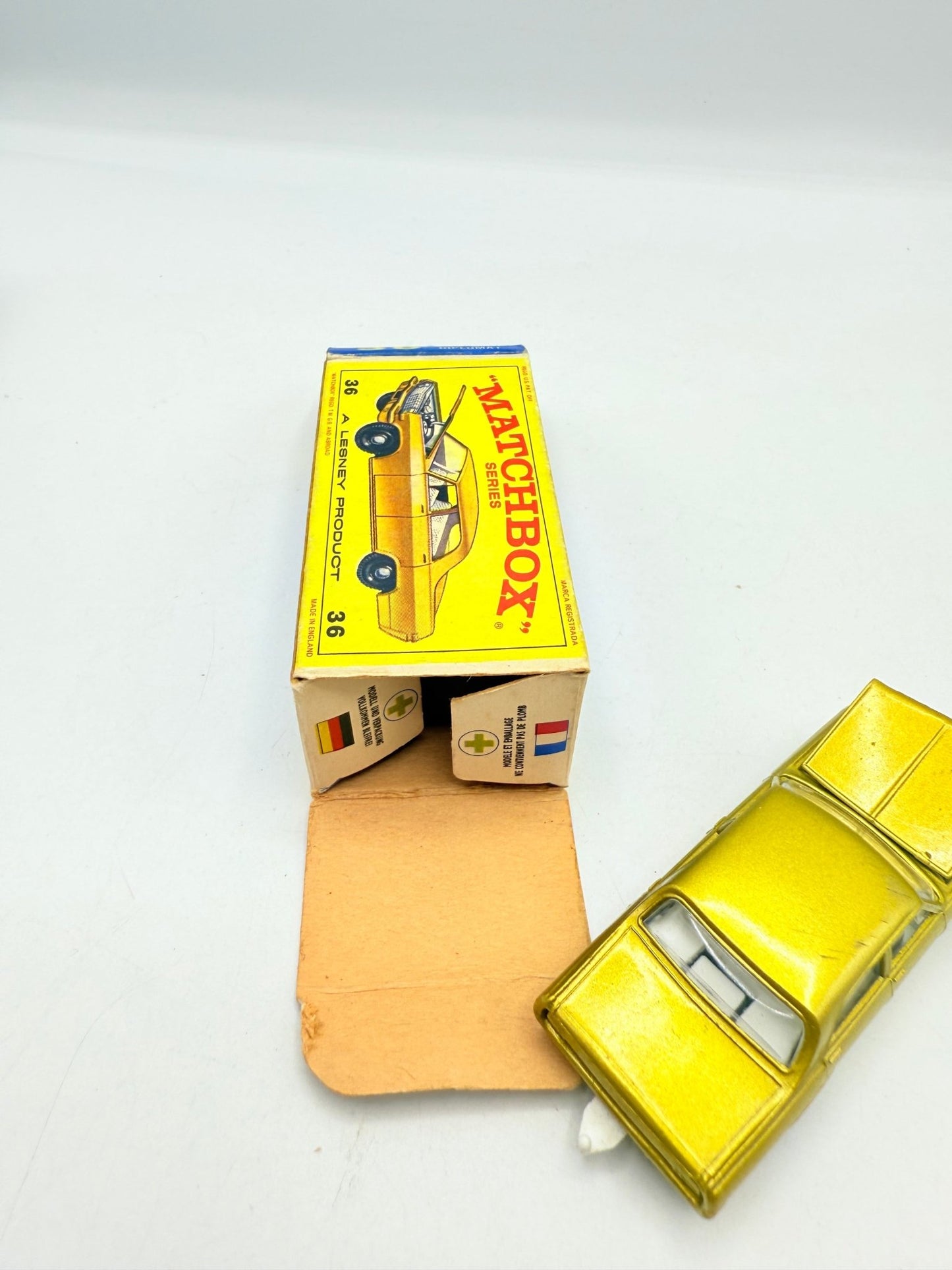 Matchbox Lesney 36c Opel Diplomat BPW E4 Box - Magic Matchbox