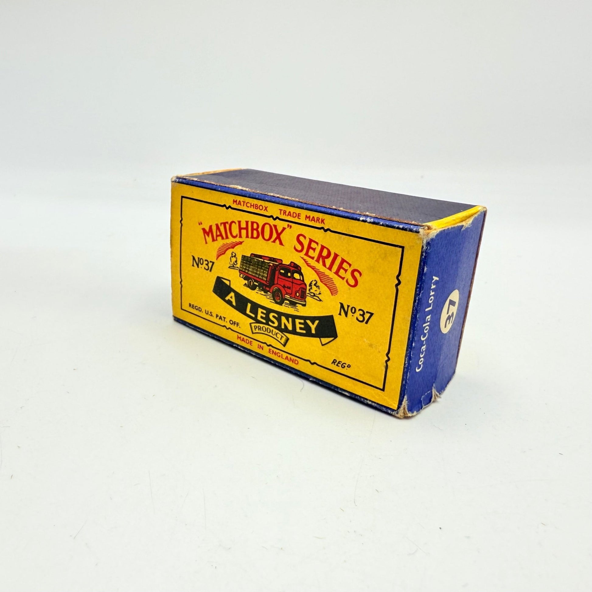 Matchbox Lesney 37b Coca - Cola Delivery Truck Empty Box - Magic Matchbox