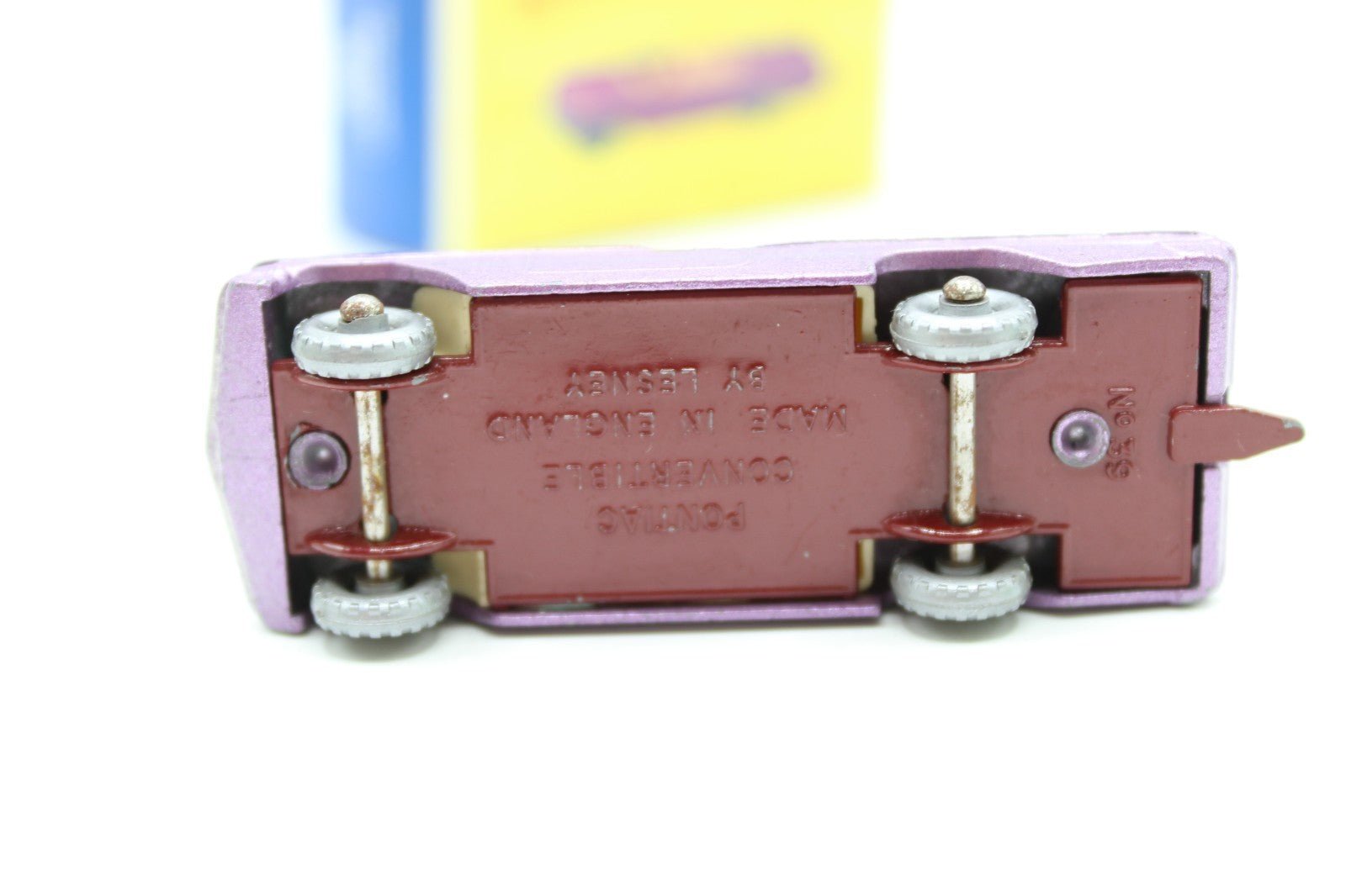 Matchbox Lesney 39b Pontiac Convertible Purple - SPW - Boxed - Magic Matchbox