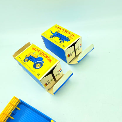 Matchbox Lesney 39c Tractor & Trailer 40 - Magic Matchbox