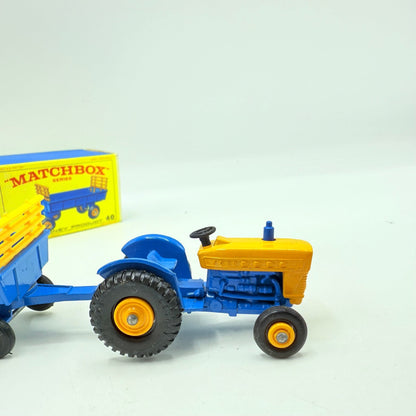 Matchbox Lesney 39c Tractor & Trailer 40 - Magic Matchbox