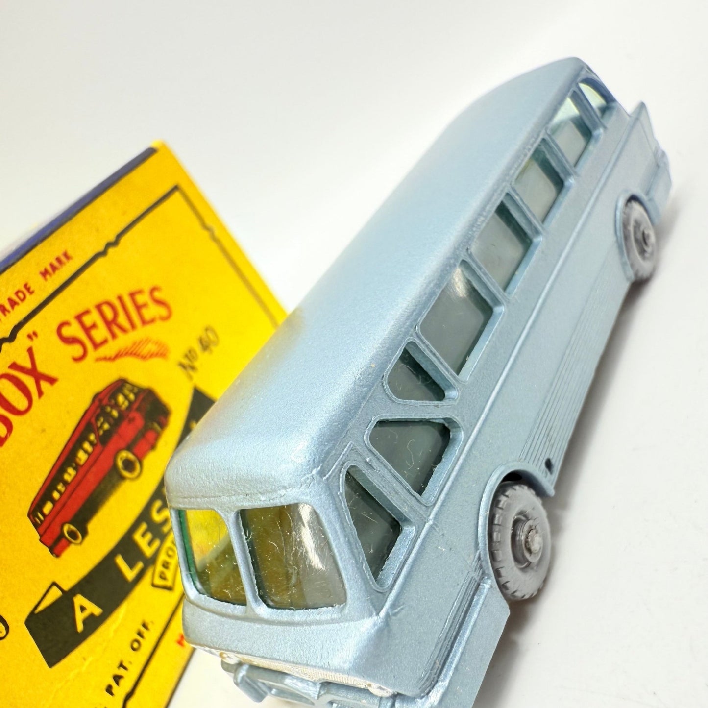 Matchbox Lesney 40b Long Distance Coach with C Box & SPW - Magic Matchbox
