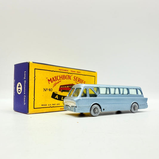Matchbox Lesney 40b Long Distance Coach with C Box & SPW - Magic Matchbox