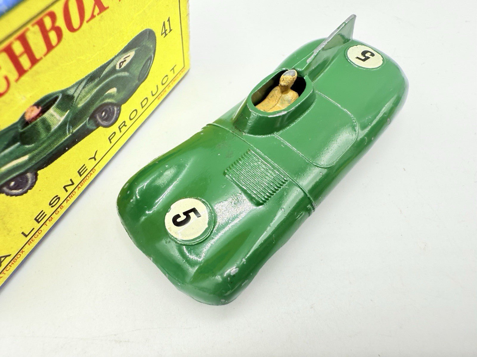 Matchbox Lesney 41b D Type Jaguar Wire Wheels RN 5 - Magic Matchbox