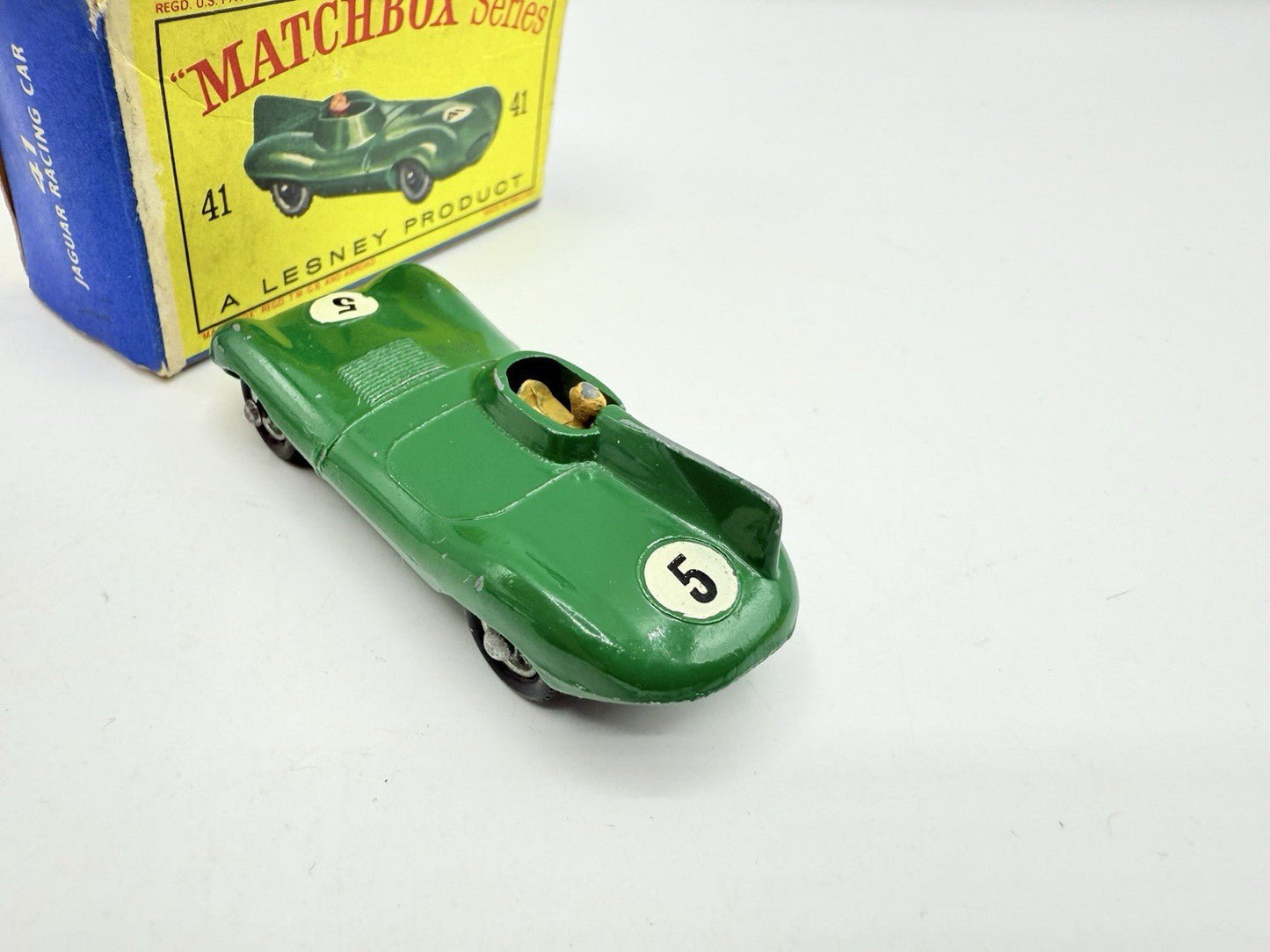 Matchbox Lesney 41b D Type Jaguar Wire Wheels RN 5 - Magic Matchbox