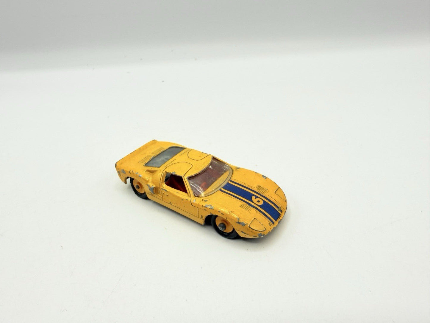 Matchbox Lesney 41c Ford GT In Yellow - Played With Model - Magic Matchbox