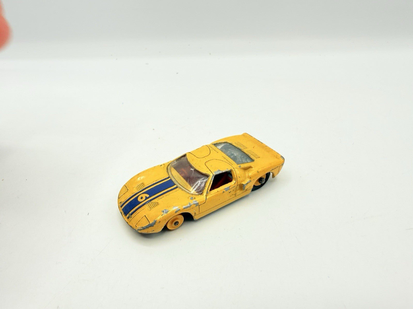 Matchbox Lesney 41c Ford GT In Yellow - Played With Model - Magic Matchbox