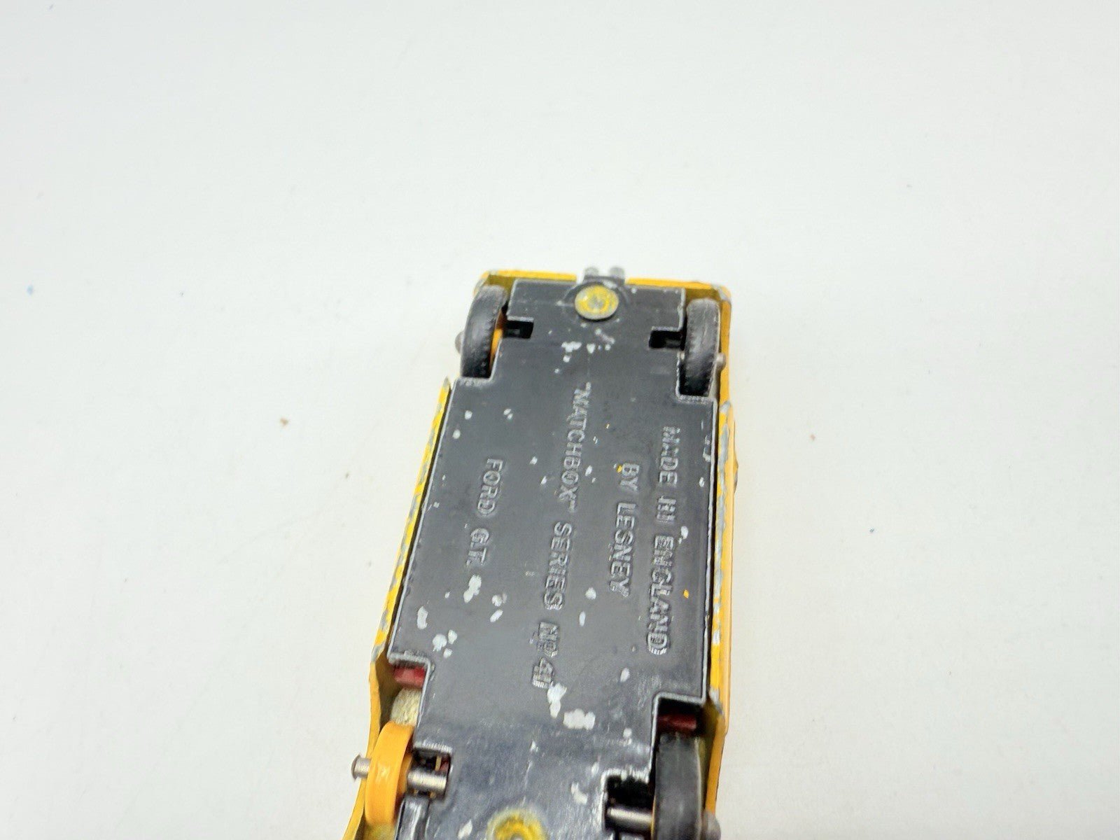 Matchbox Lesney 41c Ford GT In Yellow - Played With Model - Magic Matchbox