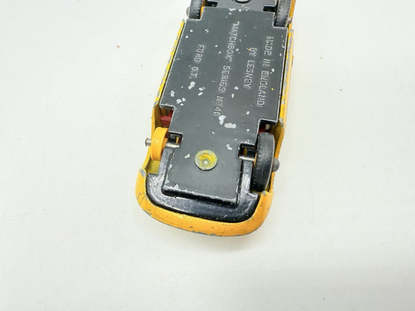 Matchbox Lesney 41c Ford GT In Yellow - Played With Model - Magic Matchbox