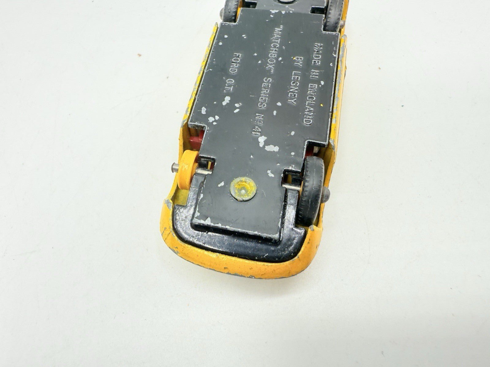 Matchbox Lesney 41c Ford GT In Yellow - Played With Model - Magic Matchbox