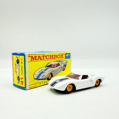 Matchbox Lesney 41c Ford GT40 with decal. Rare F - type Box - Magic Matchbox