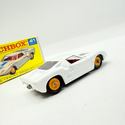 Matchbox Lesney 41c Ford GT40 with decal. Rare F - type Box - Magic Matchbox