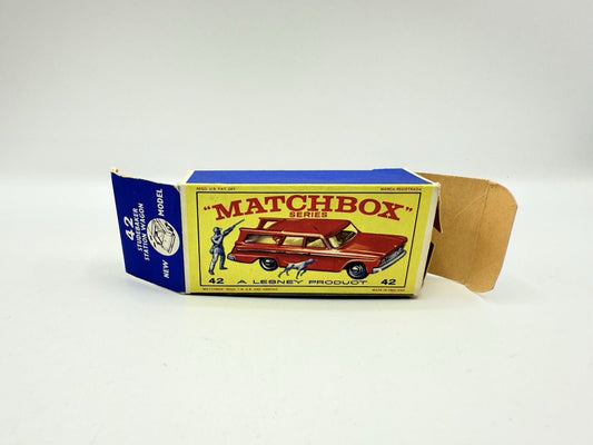 Matchbox Lesney 42b Studebaker Lark Wagonaire Empty Original Box - Magic Matchbox