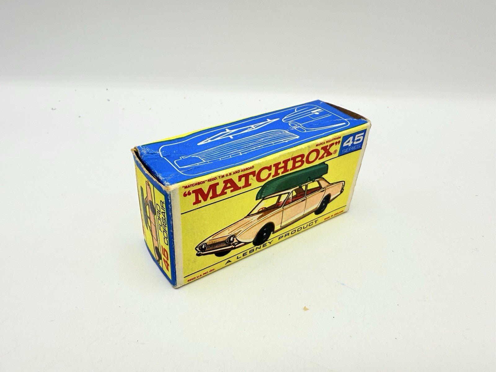 Matchbox Lesney 45b Ford Corsair & Boat - Magic Matchbox
