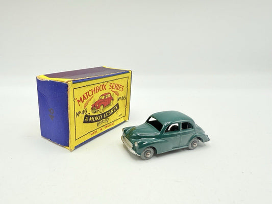 Matchbox Lesney 46a Morris Minor 1000 Green With Metal Wheels - Magic Matchbox