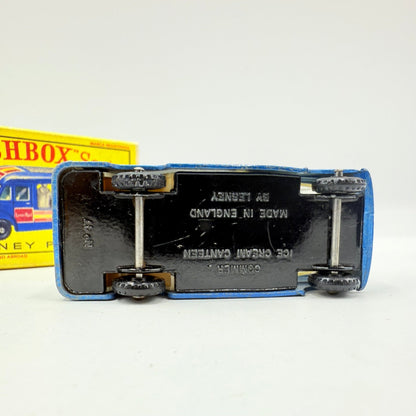 Matchbox Lesney 47b Commer Ice Cream Canteen Metallic Blue Paint - Magic Matchbox