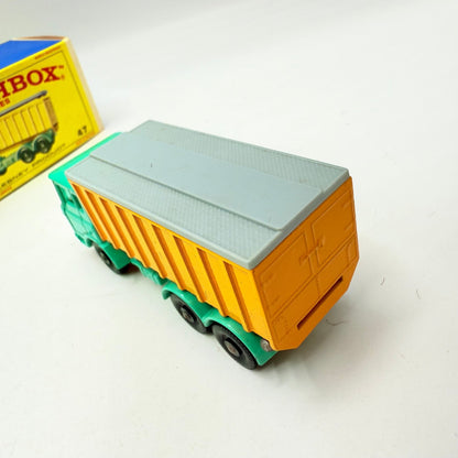 Matchbox Lesney 47c DAF Tipper Container Truck Turquoise - Magic Matchbox