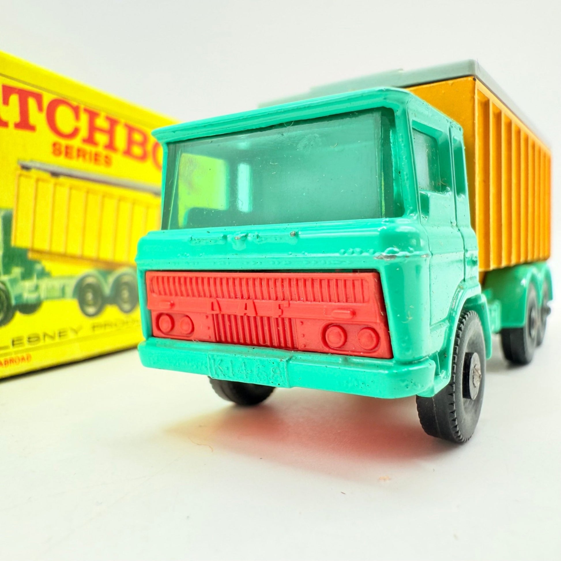 Matchbox Lesney 47c DAF Tipper Container Truck Turquoise - Magic Matchbox